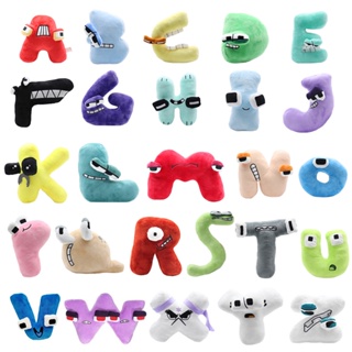 Alphabet e Lore Plush Toy para crianças, carta dos desenhos