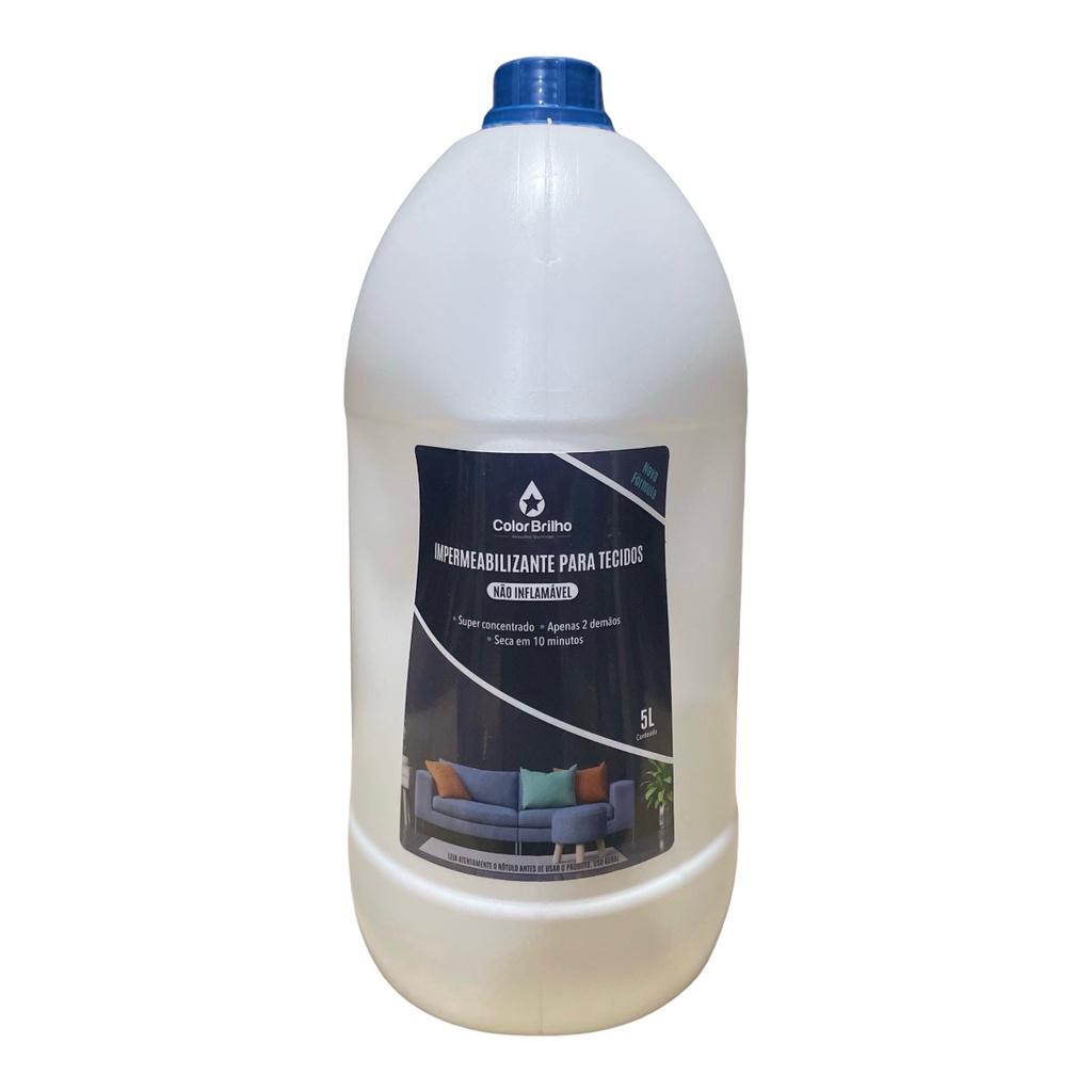 Impermeabilizante Tecidos Base Solvente Não Inflamável Color Brilho 5l ...
