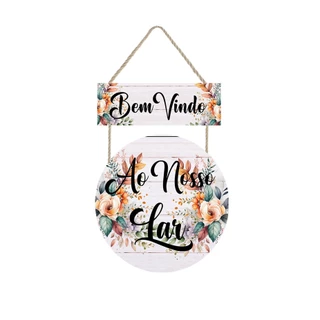 Placa decorativa Seja bem vindo ao nosso lar PL200