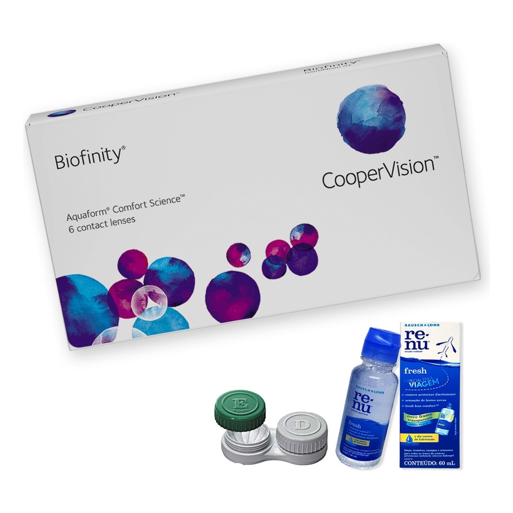 Lente De Contato Coopervision Biofinity - Renu 60ml