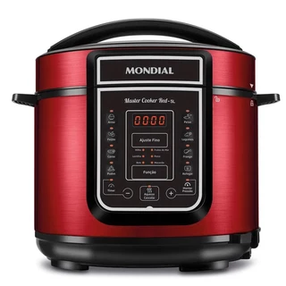 PANELA DE PRESSÃO ELÉTRICA MONDIAL MASTER COOKER RED PE-39 220V