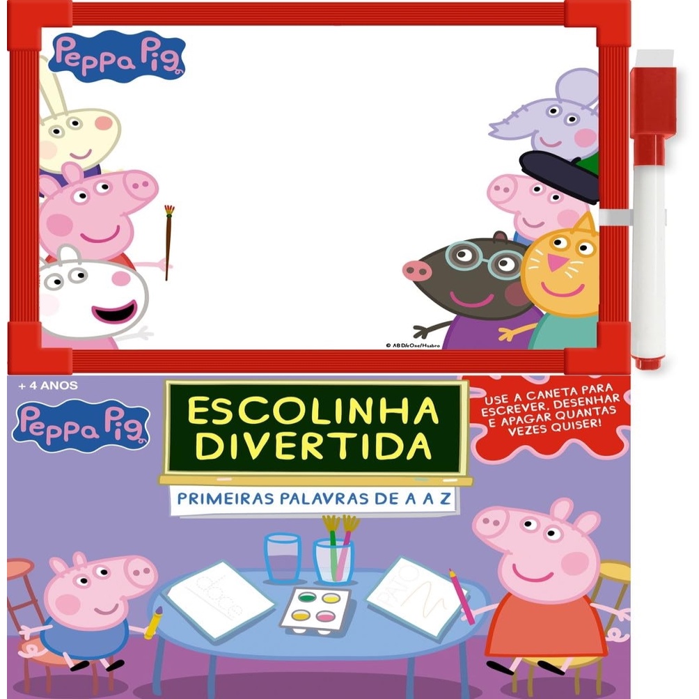 Livro Lousa Peppa Pig Meus Primeiros Desenhos Capa Dura