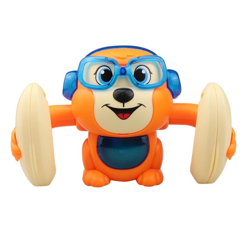 Engraçado controle de voz caindo rolando brinquedos do bebê dos desenhos  animados macaco educação precoce brinquedos crianças música luz criativa  brinquedos elétricos