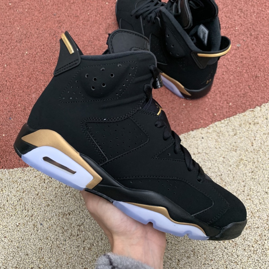 Nike Air Jordan 6 DMP retro/preto/ouro/AJ6/esporte/tênis de basquete CT4594-007