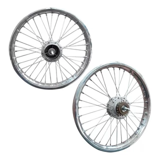Roda Traseira E Dianteira Aro 17 Mobilete E Bikelete