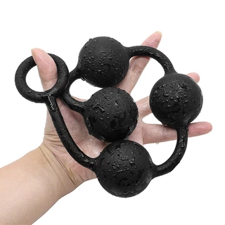 dildo anal De silicone Para Tampão Bolas Sexo Brinquedos Sexuais Contas Longas Mas