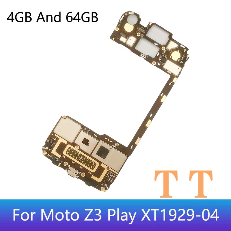 Original Para Moto Z3 Play XT1929-04 Placa Mãe Painel Eletrônico Móvel ...