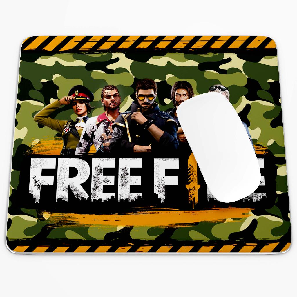 Mouse Pad Free Fire Game Personagens Fundo Camuflado | Shopee Brasil