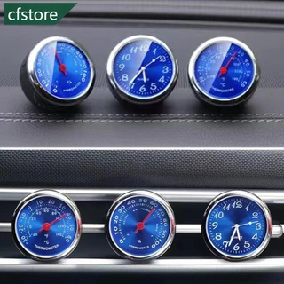 CFSTORE Relógio De Interior De Automóveis Termômetro Higrômetro Azul Para Domésticos Decoração Ornamento Acessórios De Relógios Automotivos J3K4