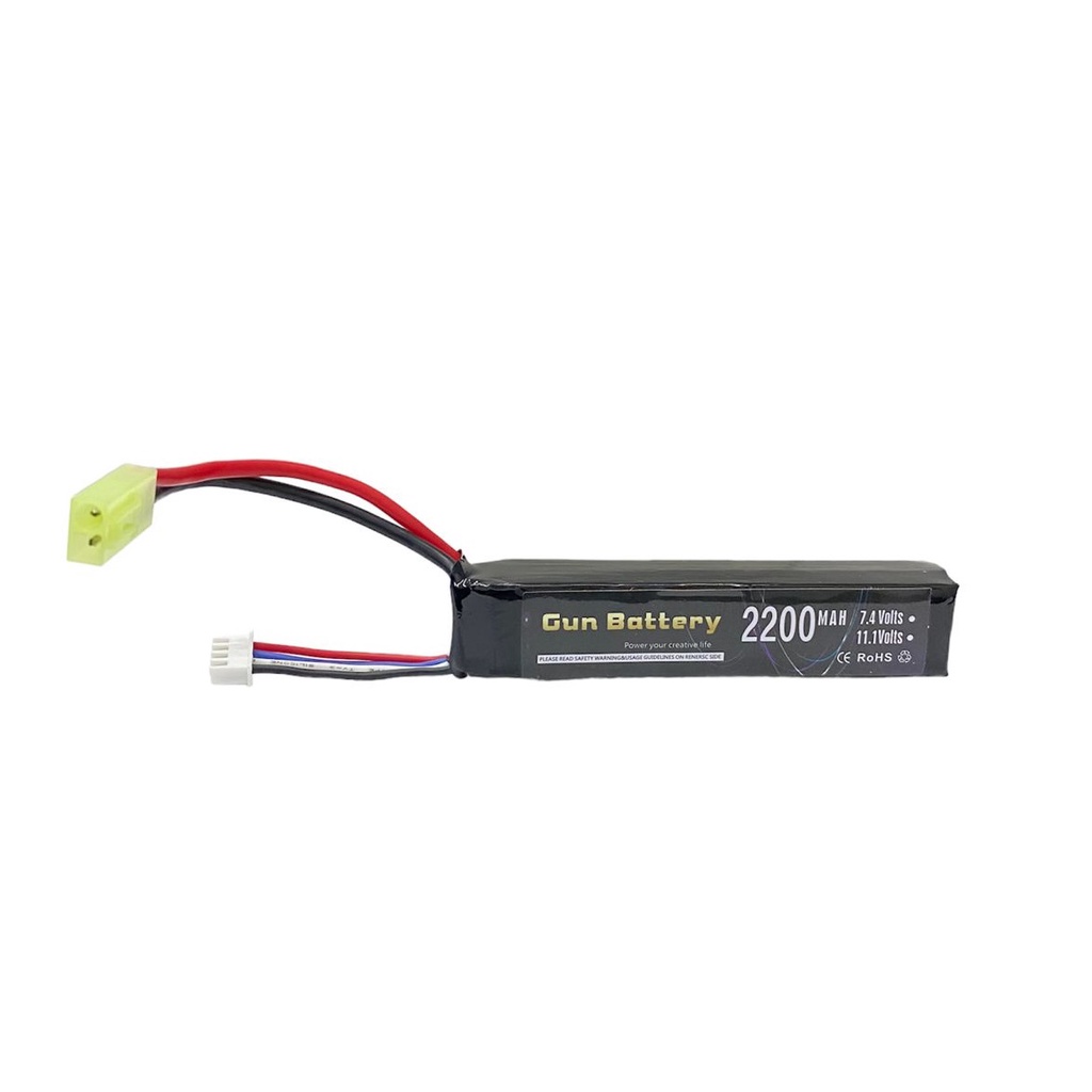 BATERIA GUN 3S 2200MAH 11.1V 35C AIRSOFT FEASSO