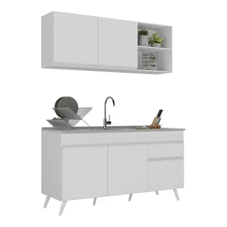 Armário de Cozinha Compacta Veneza Multimóveis MP2142.891 Branco