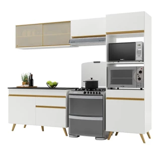 Armário de Cozinha Compacta 252cm Veneza Multimóveis V3692