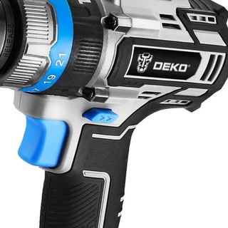 Furadeira Parafusadeira de Impacto Brushless 1/2 Pol. 62Nm com 2 Baterias de 20V Bivolt DEKO