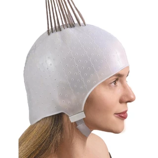 Touca para Luzes Mechas Reflexos Loiras Morena Iluminada Romana Alinhada com 1.000 furos Produzida no Brasil