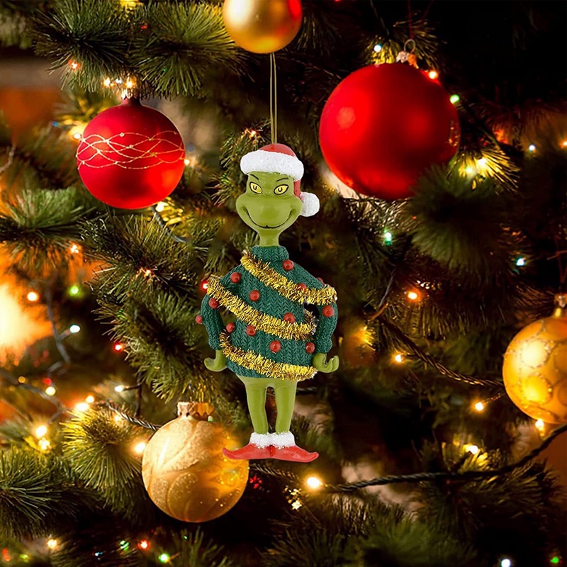 pingente árvore Natal,Pingente árvore Natal luz LED brilhante Docr, árvore  Natal desenho animado, decorações clássicas Natal Xiaochen