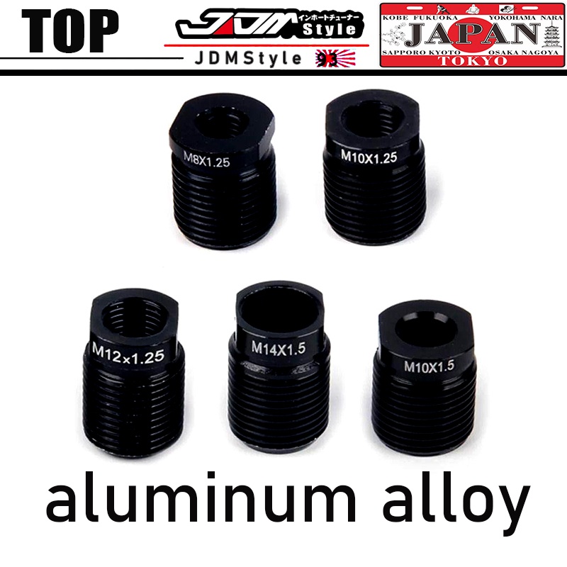 Adaptador De Alumínio De Liga Para Alavanca De Câmbio Universal Black M8 M10 M12 M10 * 1.25 M8 1.5