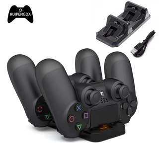 Dock De Carga Dupla USB Para O Controlador PS4 Suporte De Carregador Rápido Gamepad De Controle Sem Fio PlayStation 4
