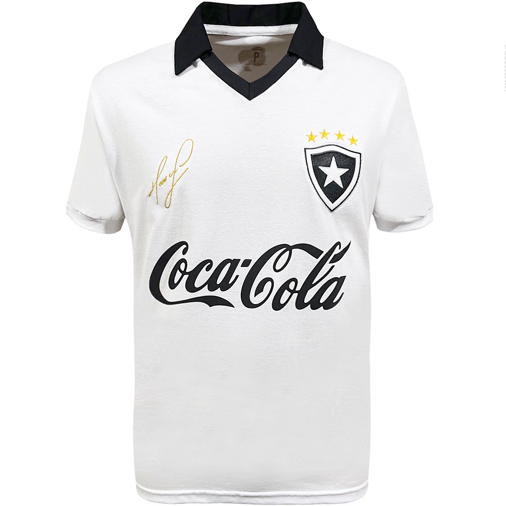Camisa Botafogo Retrô 1989 Maurício Coca-Cola Branca Masculina