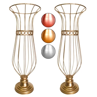 Vasos Jarros Armação Paris 60cm Para Pedrarias ou Pérolas Decoração Luxo