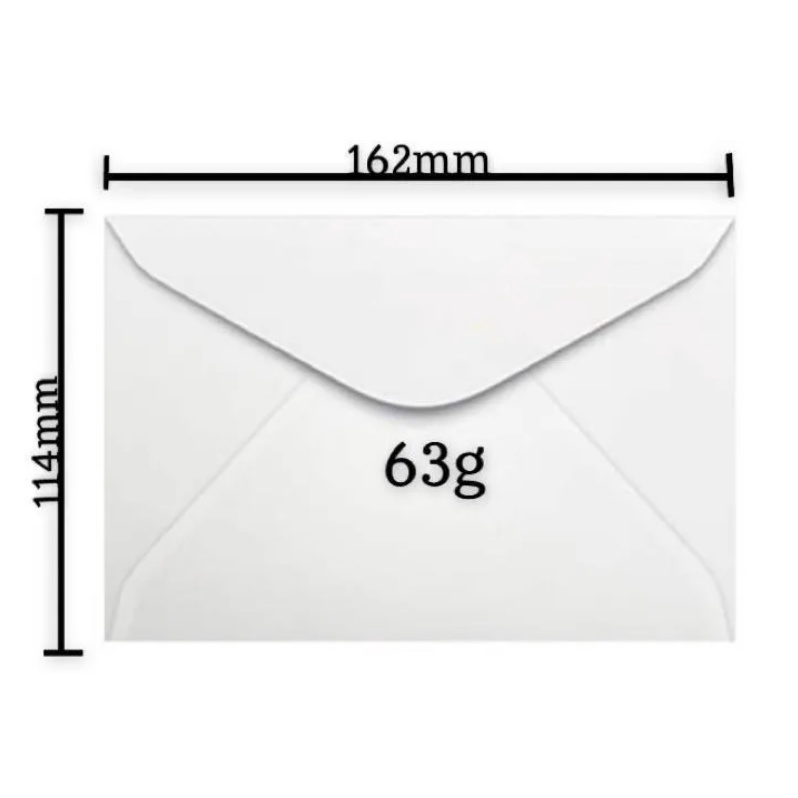 Envelope Branco Carta 114x162 Caixa com 200