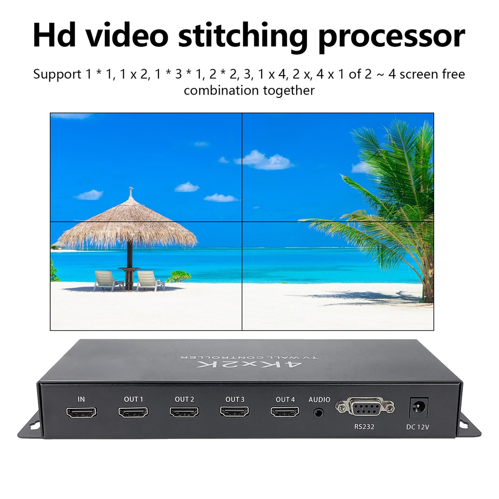 Controlador de parede de v deo switcher hd multiviewer compat vel com
