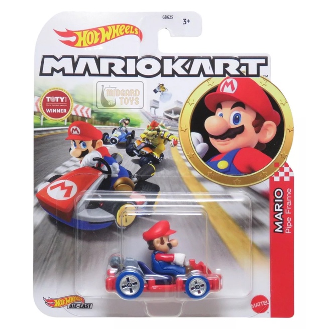 Carrinho Hot Wheels Mario Kart Mario Pipe Frame Novo Mattel | Shopee Brasil