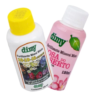 KIT Fertilizantes NPK 10.10.10 + Rosa do Deserto (120ML)DIMY