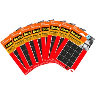 Protetor Anti Risco Quadrado M Preto 8 unidades HB004262836 3M em Oferta na Shopee