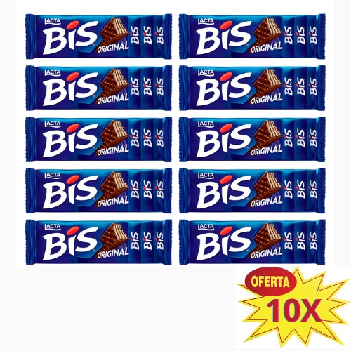 Kit bis wafer lacta 10 caixas c/ 20 unidades cada | Shopee Brasil