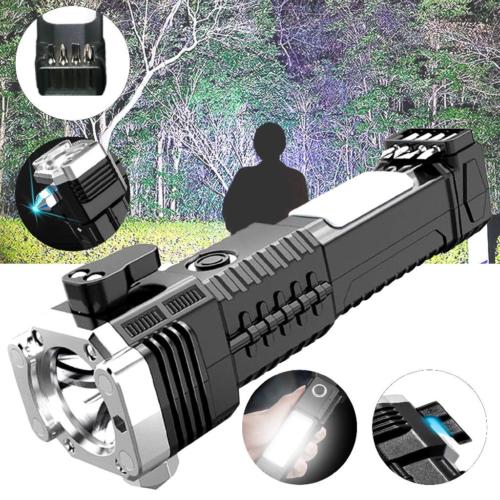 Super Lanterna Tática Militar Luz De Led Recarregável Para Camping e Sitio Linha Premium