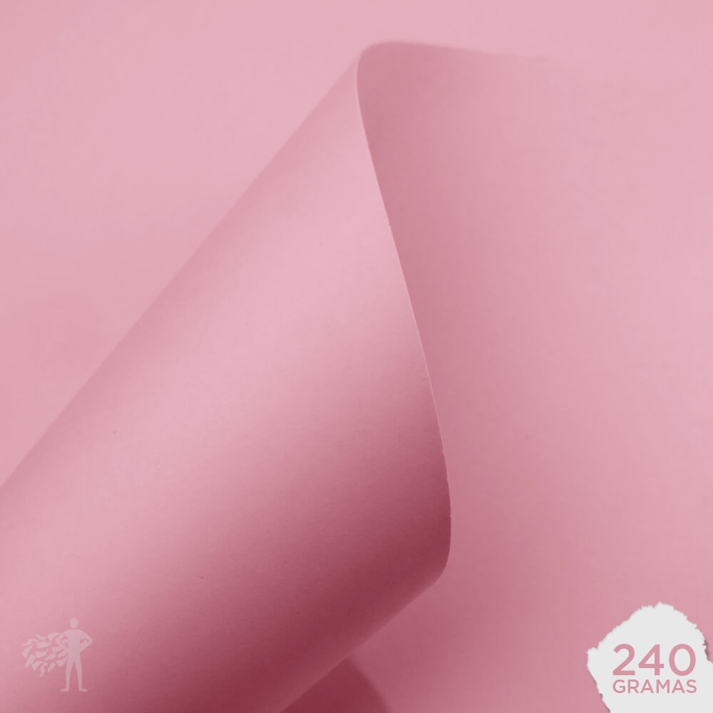 Papel Color Plus - Verona - Rosa Bebê - 240g - A4 - 210x297mm