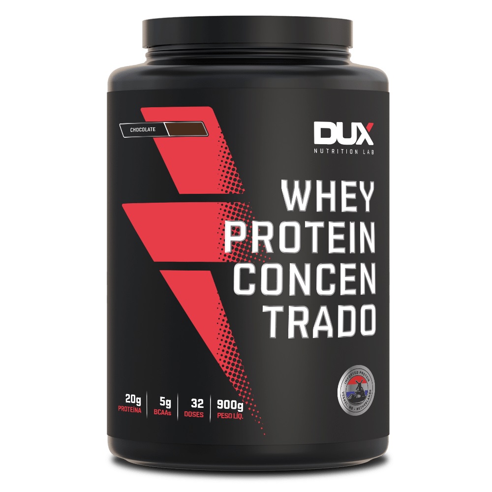 Whey Protein Concentrado em Pó Dux 900g Pote Dux Nutrition