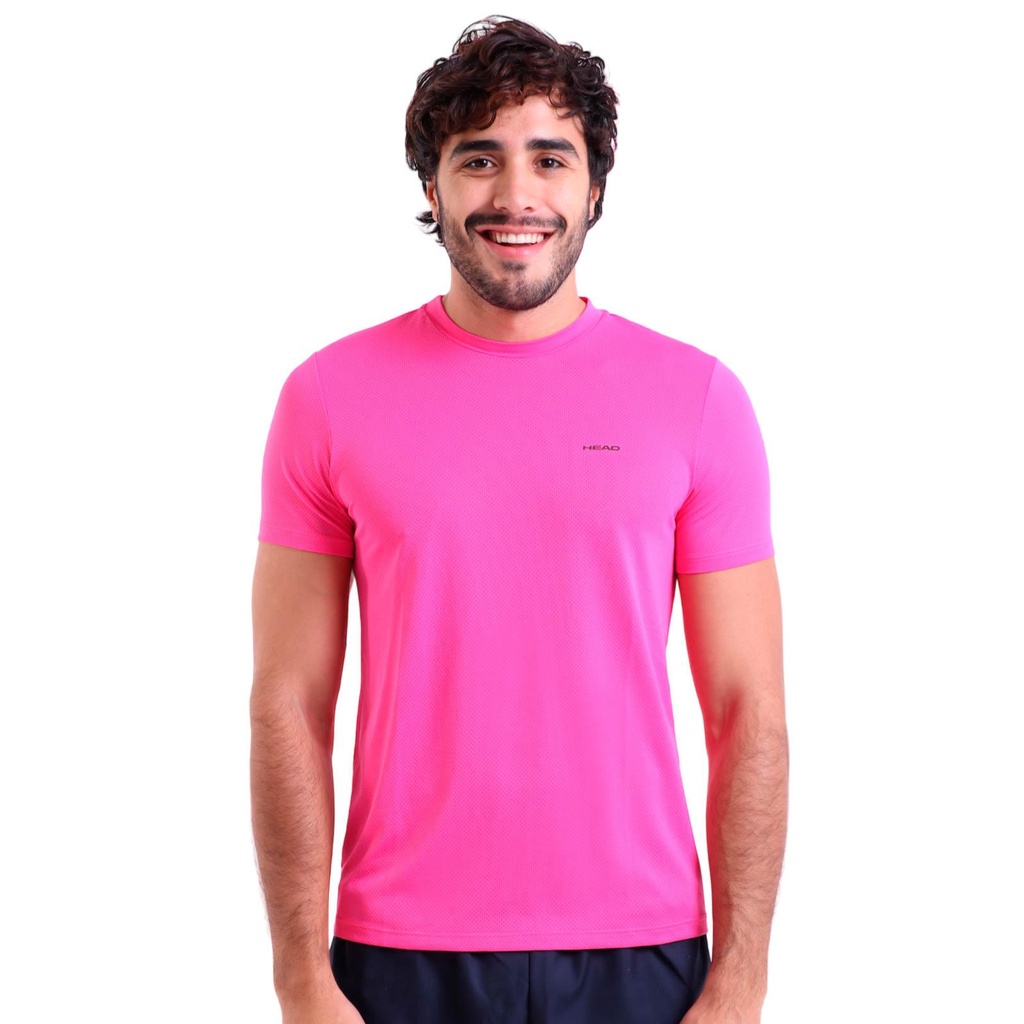 Camiseta Rosa Pink 100% poliéster para sublimação manga curta