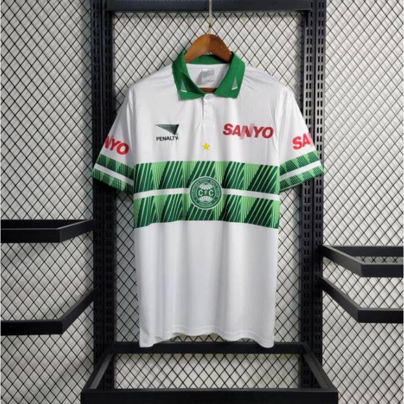 1997-1998 Coritiba Home Retro 97/98 S-XXL Camisa Vintage - Melhora