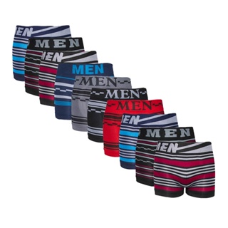 Kit 10 Cuecas Box Boxer Men Original Masculino Sortido