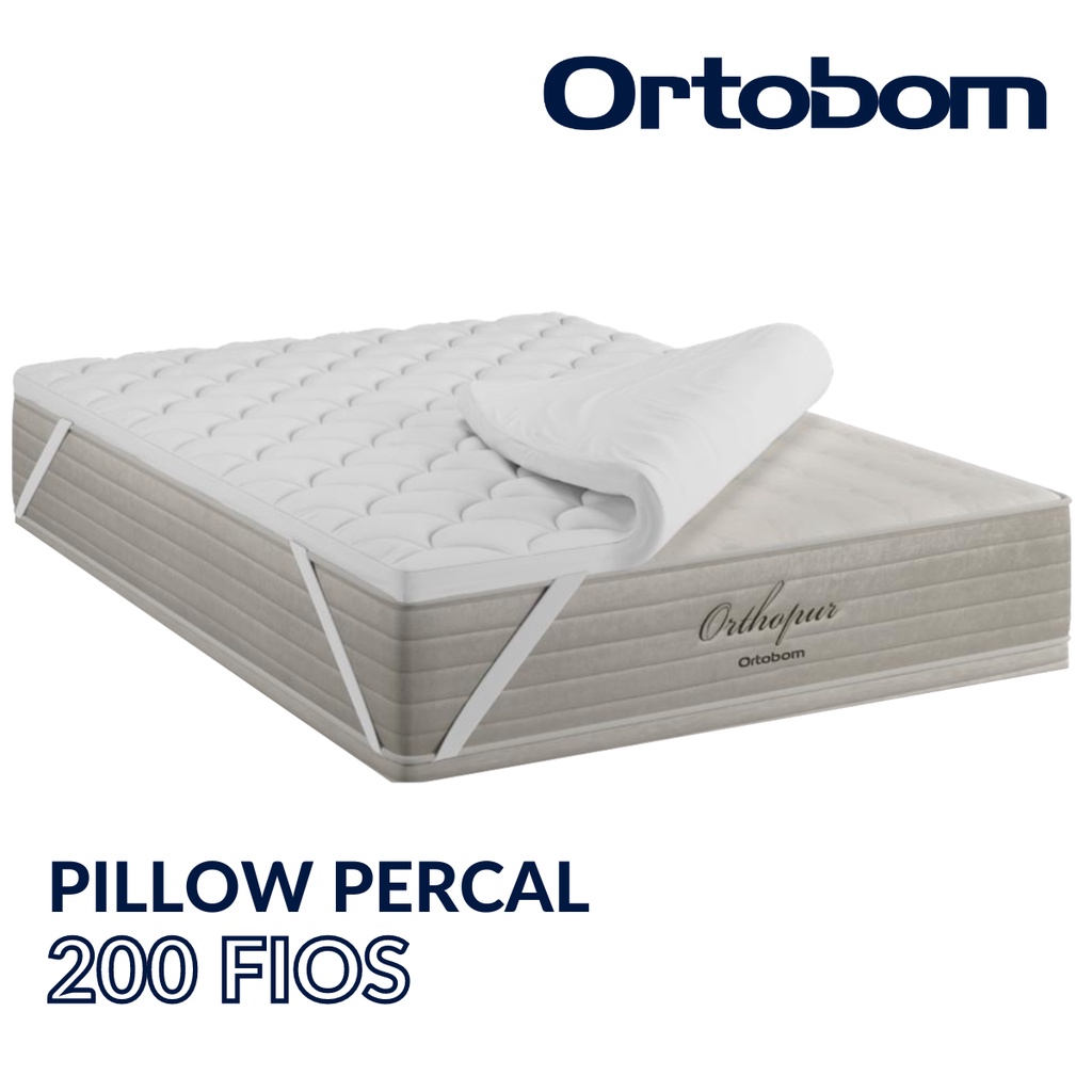 Protetor de Colchão Pillow Top Casal Antialérgico Antiácaro Ortobom