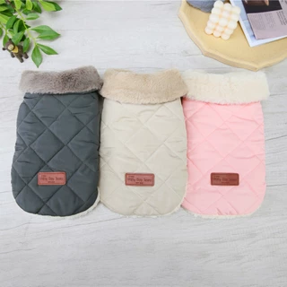 Roupas Para Gatos De Estimação Quentes Cães Casaco Quente Cachorros Com Coleira De Pelo Pequenos De Clima Frio