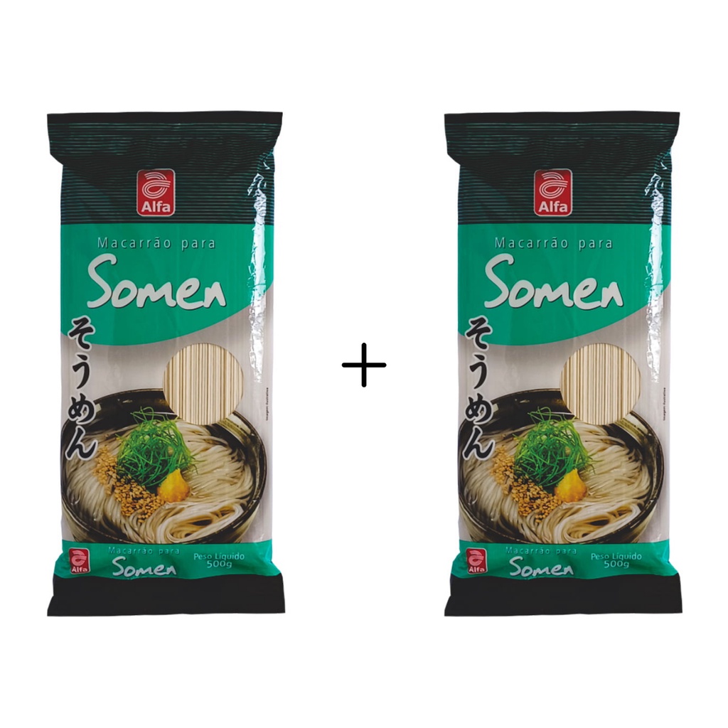 KIT 2 MACARRÃO SOMEN ALFA 500G