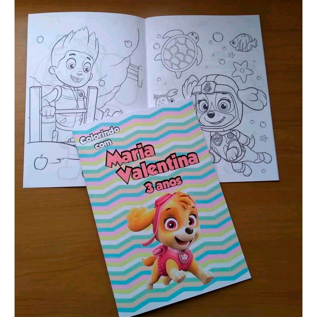 Kit 15 Livrinho de colorir Lembrancinha Qualquer Tema