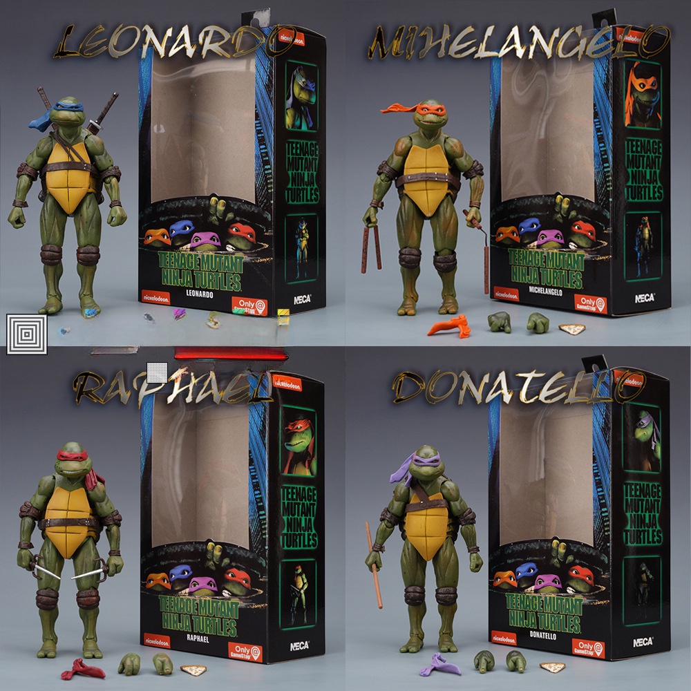 Tartarugas Ninja Teenage Mutant 1990 Filme Leo Don Mikey Raph Figuras De Ação Modelo De Brinquedo