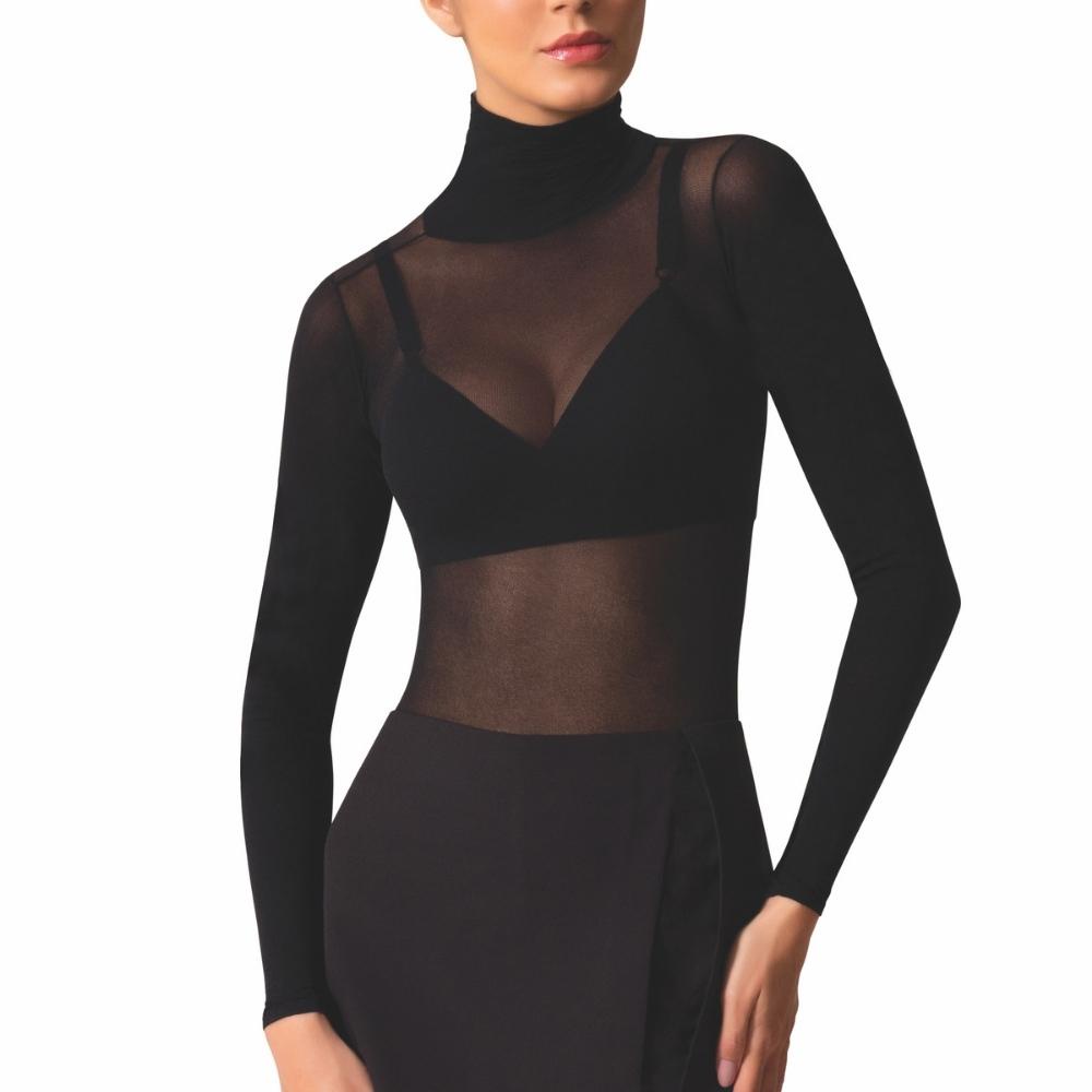 Blusa translucida sale