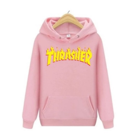 Moletom rosa retailer masculino thrasher