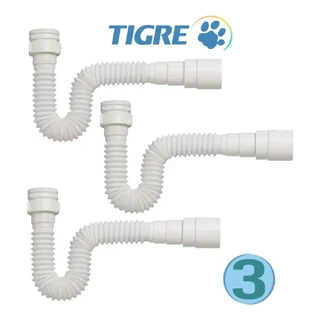 Kit 3x Sifao Sanfonado Flexivel Ajustavel Sifao Tubo Multi.