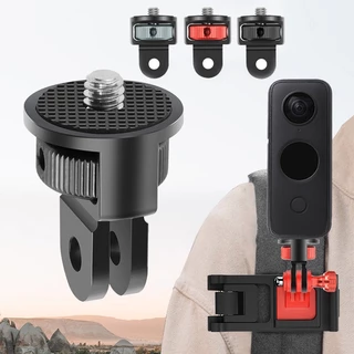 Adaptador De Tripé Com Parafuso De Alumínio , 1/4 Polegadas , Suporte De Montagem Rotativa 360 Para Gopro Insta360 One X