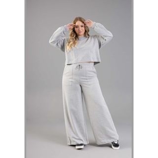 Blusão Cropped Básico em Moletom Feminino Adulto Just Basic