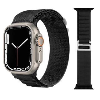Bracelete De nylon Esportivo iWatch Série 9 8 7 6 5 3 2 SE Pulseira 41mm 44mm 45mm 38mm 42mm 40mm