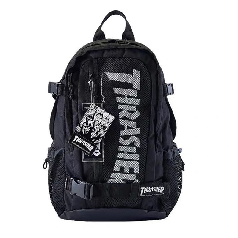 Zona Exterior THRASHER Mochila Japonesa Limitada Para Caminhadas Skate Street Oxford Bag