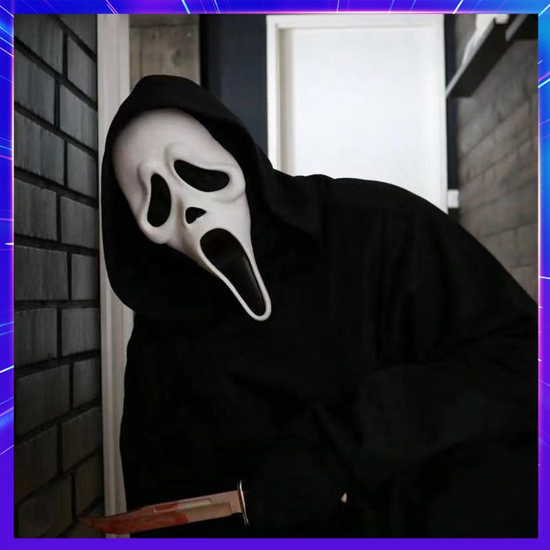 Máscara Fantasma Branca De Horror Gritando De Halloween