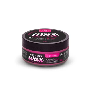 Pomada Capilar Colorida Lavável Keraton Wax Colors 60g Rosa Neon (Edição Limitada)