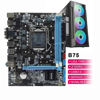 B75 Desktop Motherboard, M.2 LGA1155, suporta memória DDR3, SATA 3.0, USB 3.0, PEI-E Interface VGA, CPU Intel Core, i3, i5, i7 Memória 16GB USB3.0 SATA 3.0 placa pc gamer B75 Motherboard